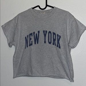 New York Cropped tee